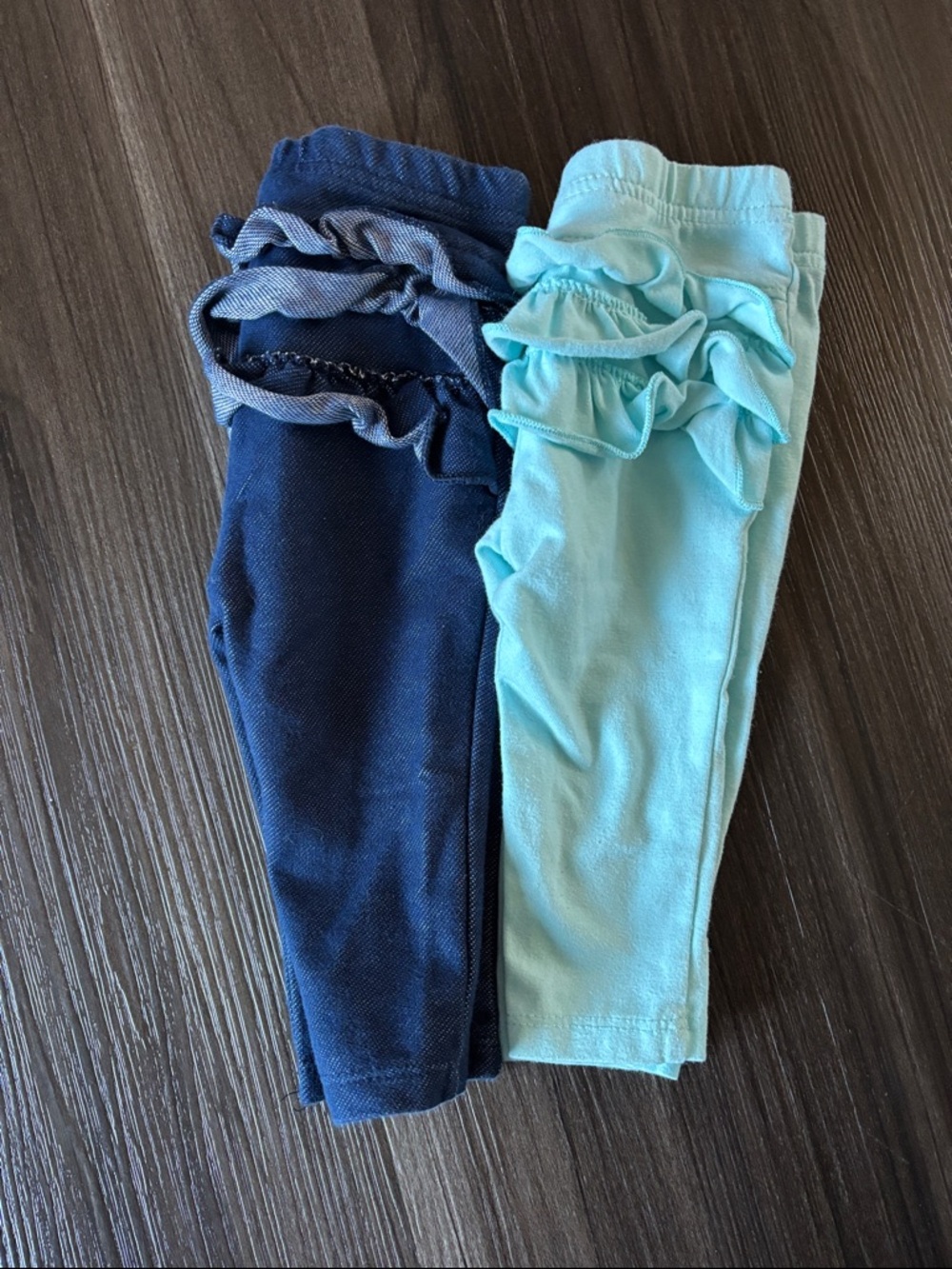 Garanimals Ruffle Leggings - Navy & Light Blue